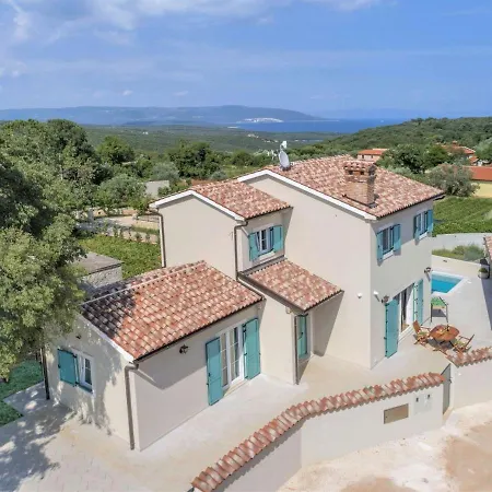 Villa Moderne Istrische Steinvilla - 4 Sterne Mit Privatem, Beheizbaren Pool & Meerblick