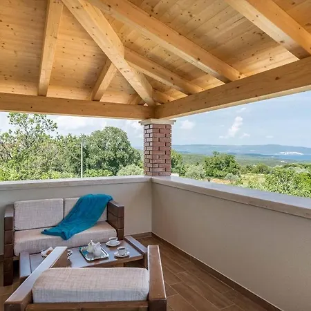 Moderne Istrische Steinvilla - 4 Sterne Mit Privatem, Beheizbaren Pool & Meerblick Kavran